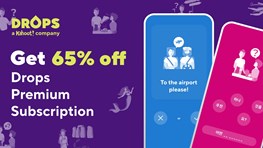 Student discount on Drops language learning app 